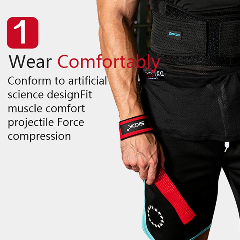 Weightlifting Wrist Straps Strength Training Adjustable Non-Slip Gym Fitness Lifting Strap Wrist Support Sports Grip Band