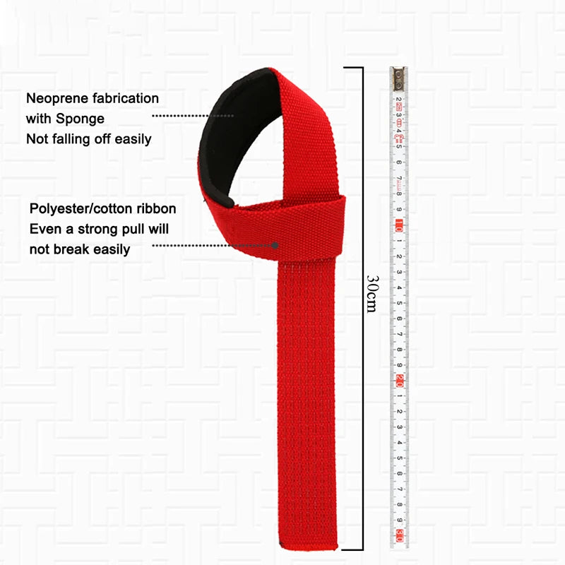 Weightlifting Wrist Straps Strength Training Adjustable Non-Slip Gym Fitness Lifting Strap Wrist Support Sports Grip Band