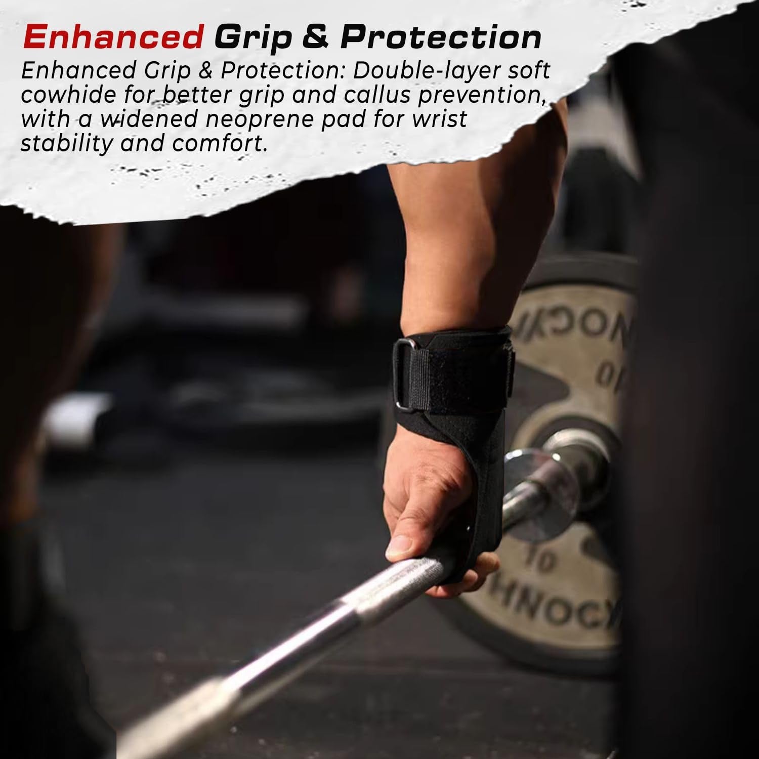 Weight Lifting Wrist Straps for Maximum Grip Support,Lifting Strap for Weightlifting, Gym Grips Hook for Deadlifts, Powerlifting, Heavy Shrug Women/Men