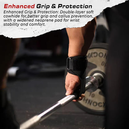 Weight Lifting Wrist Straps for Maximum Grip Support,Lifting Strap for Weightlifting, Gym Grips Hook for Deadlifts, Powerlifting, Heavy Shrug Women/Men