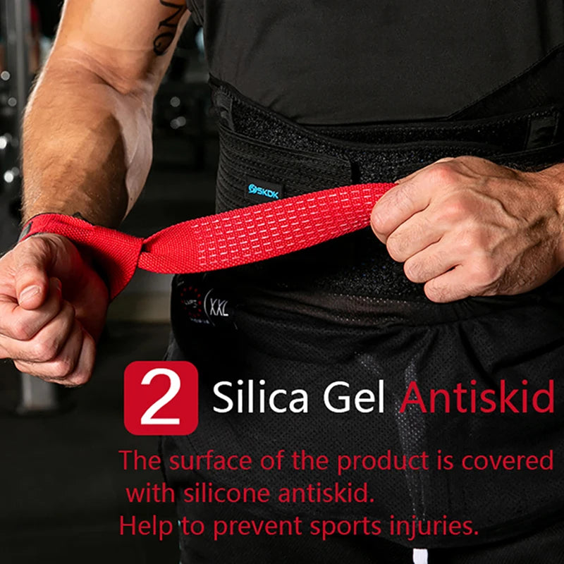Weightlifting Wrist Straps Strength Training Adjustable Non-Slip Gym Fitness Lifting Strap Wrist Support Sports Grip Band